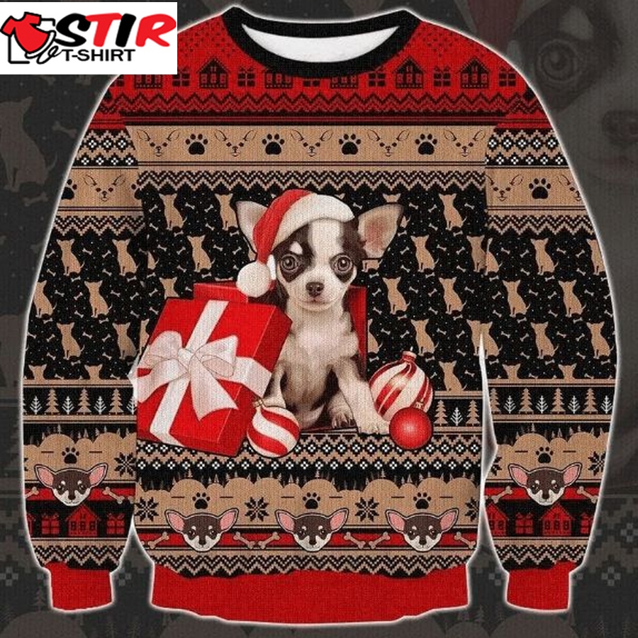 Chihuahua Ugly Christmas Sweater 3D All Over Print