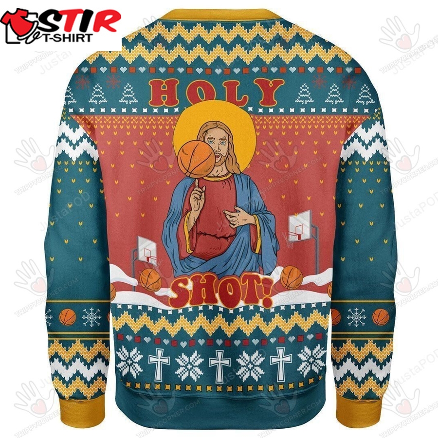 Christ Jesus Holy Shot! Ugly Christmas Sweater, All Over Print Ugly Sweater Christmas Gift   0