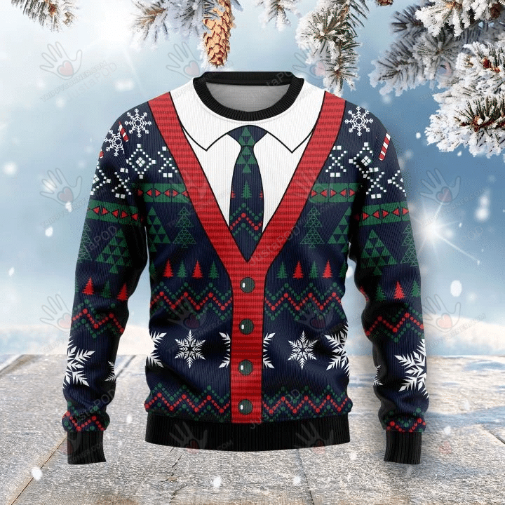 Christmas Cardigan Ugly Christmas Sweater, All Over Print Sweatshirt, Ugly Ugly Sweater Christmas Gift