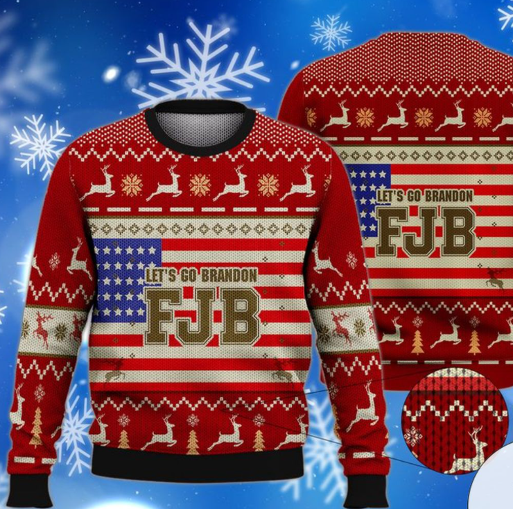 Christmas Fjb Let&8217;S Go Brandon Ugly Sweater