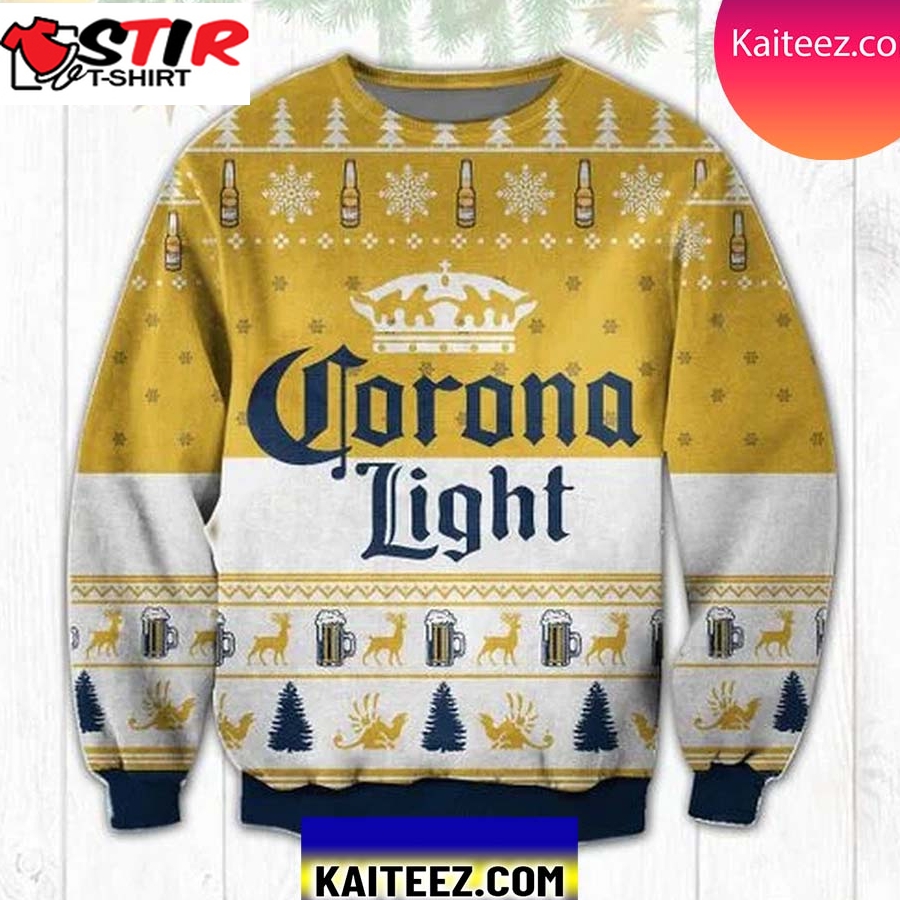 Corona Light 3D Christmas Ugly Sweater