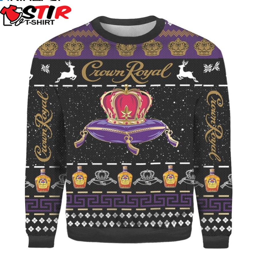 Crown Royal Ugly Christmas Sweater Wine Lovers Sweater