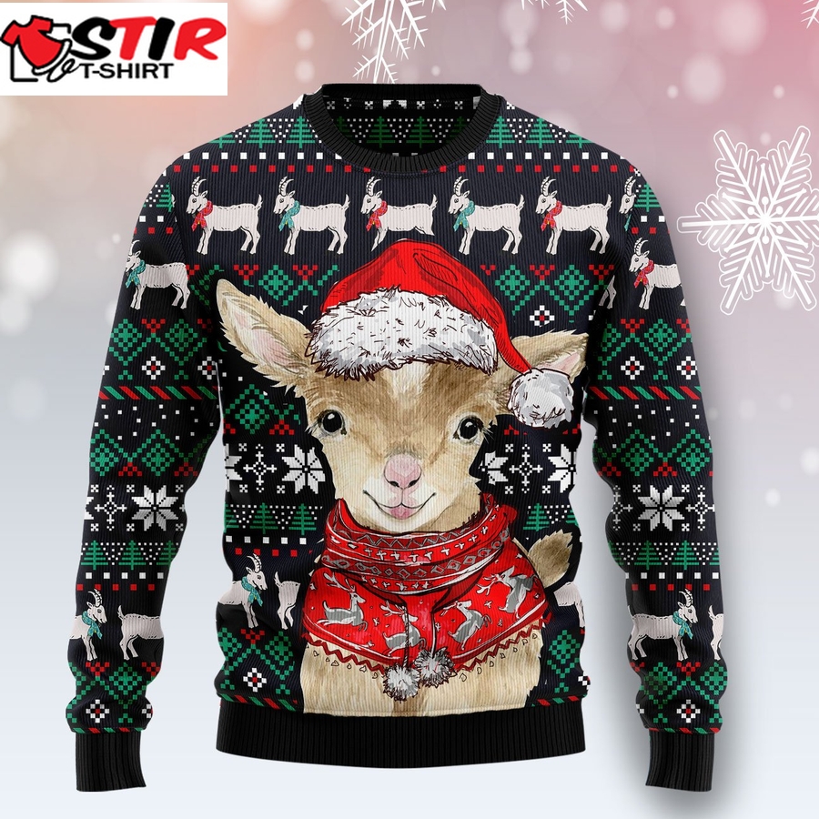 Cute Goat T1410 Ugly Christmas Sweater Unisex Womens & Mens, Couples Matching, Friends, Funny Family Ugly Christmas Holiday Sweater Gifts (Plus Size Available)   Personalizedwitch   1086