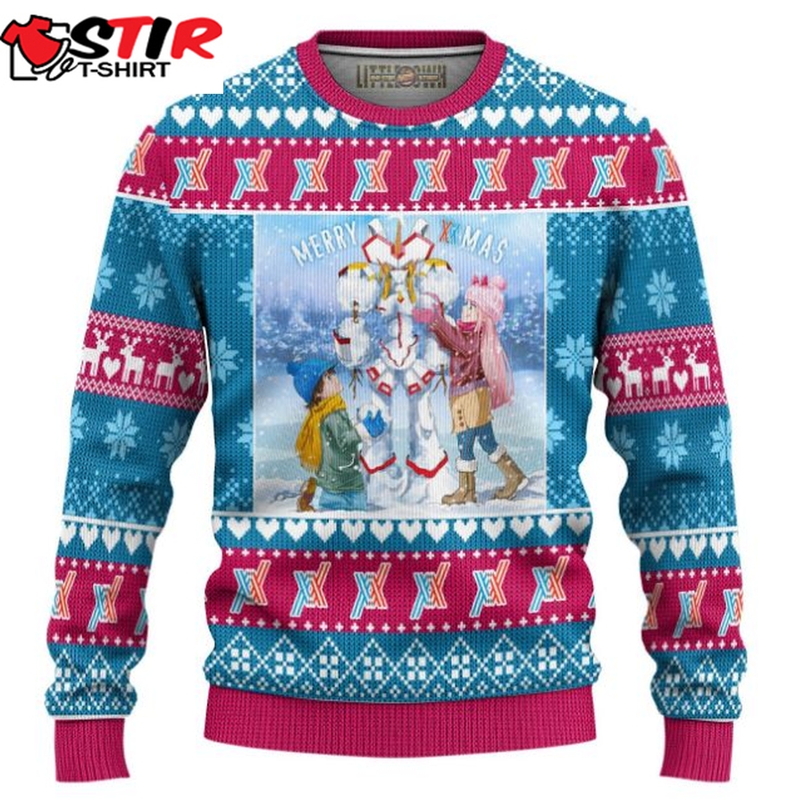 Darling In The Franxx Anime Ugly Christmas 3D Sweater
