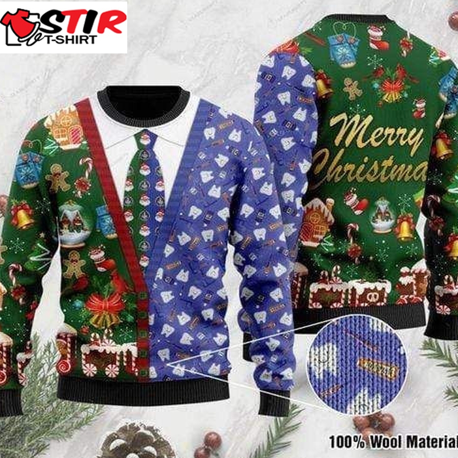 Dentist Merry Christmas Ugly Christmas 3D Sweater
