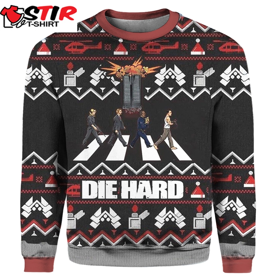 Die Hard Aber Road Ugly Christmas 3D Sweater