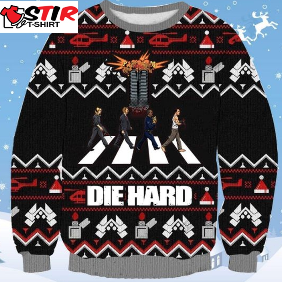 Die Hard Movie Ugly Christmas Wool Knitted Sweater