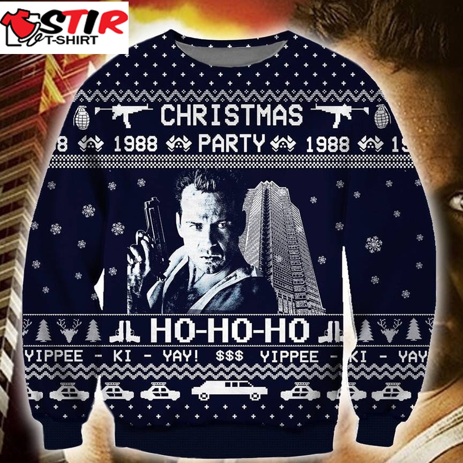 Die Hard Nakatomi Plaza Christmas 1988 Party Ugly Sweater