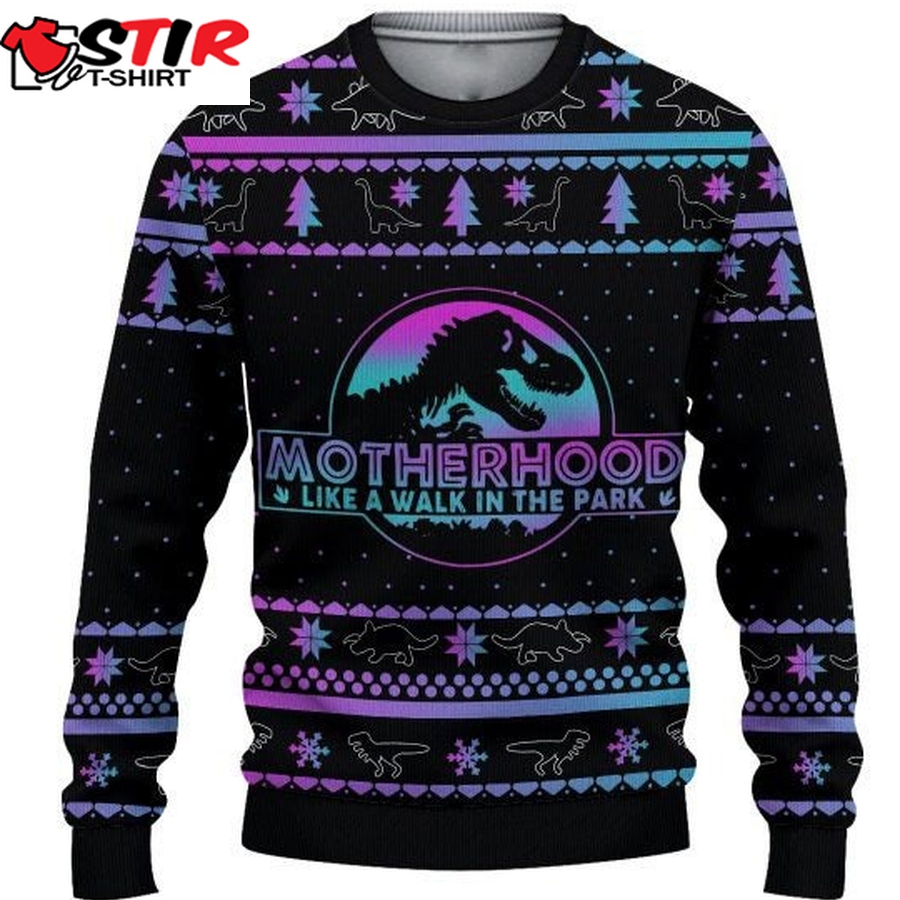 Dinosaur Ugly Christmas Sweater Funny Motherhood
