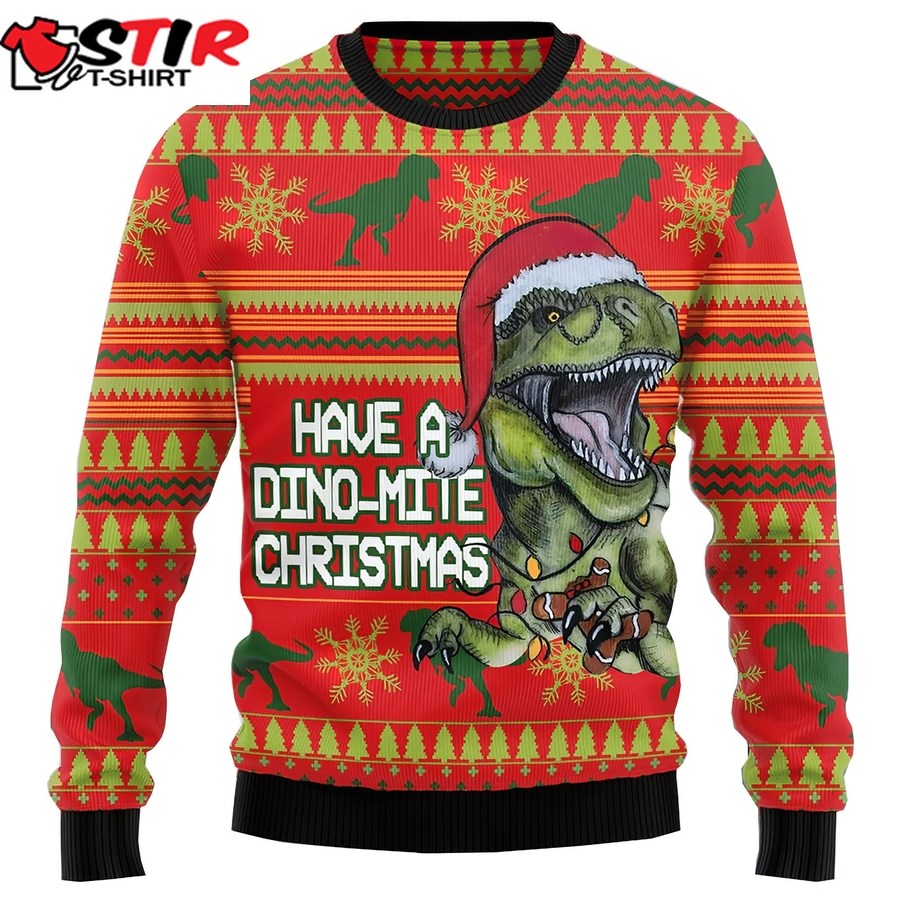 Dinosaur Ugly Christmas Sweater Gift