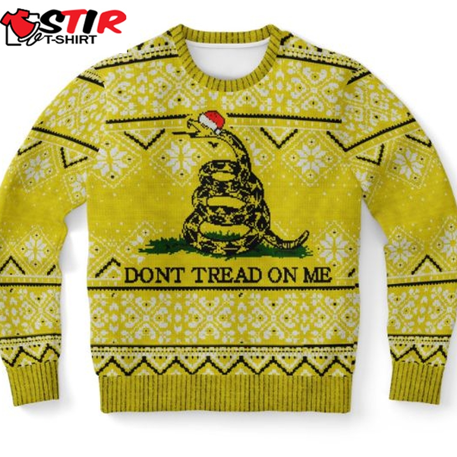 Don&8217;T Tread On Me Ugly Christmas Wool Knitted Sweater