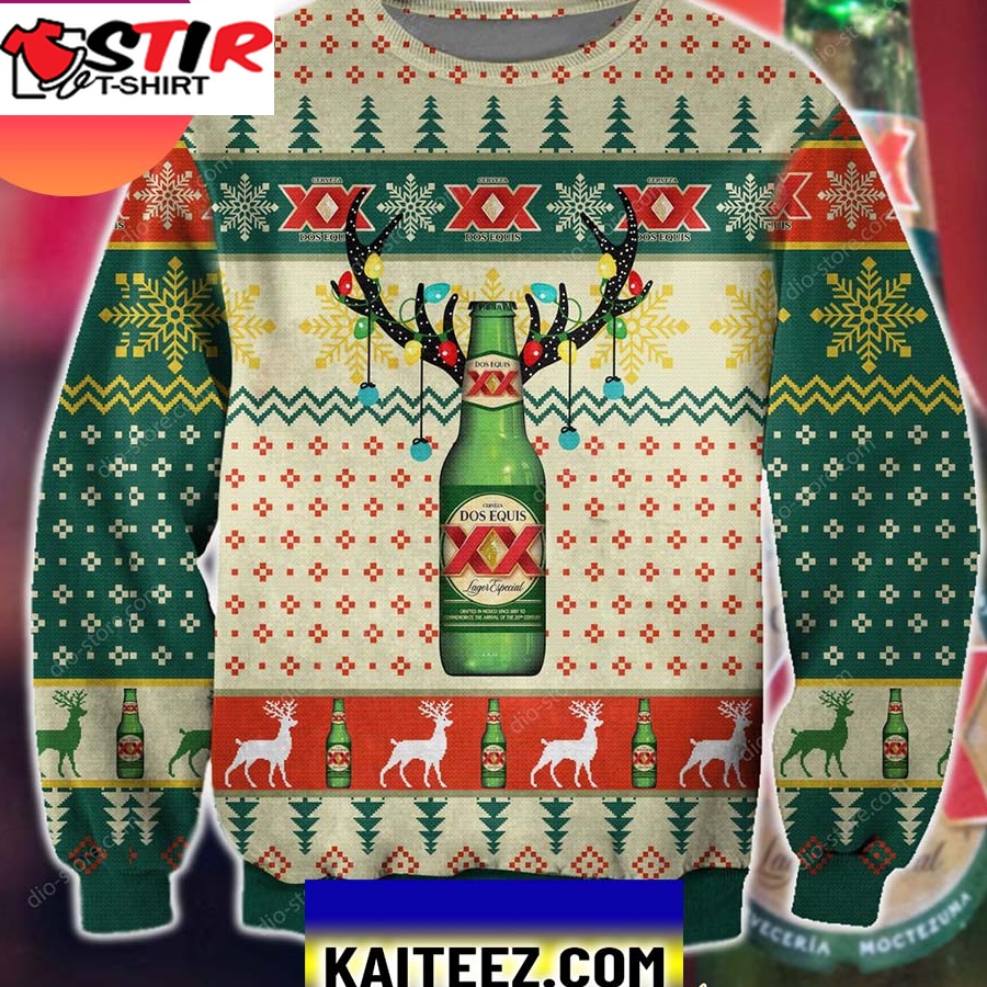 Dos Equis Beer Christmas Knitting Pattern Christmas Ugly Sweater