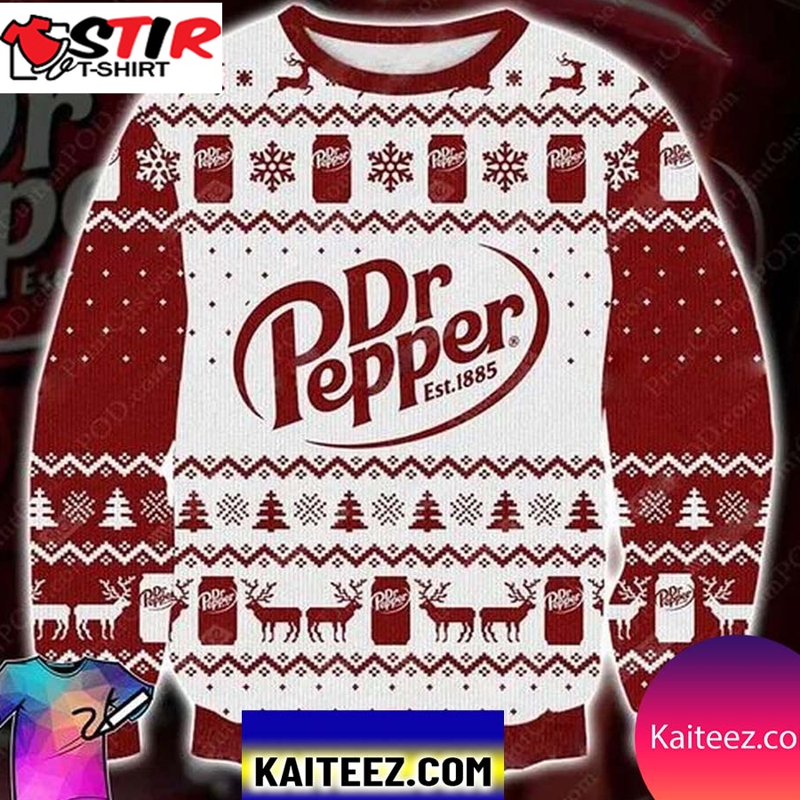 Dr Pepper 3D Christmas Ugly Sweater