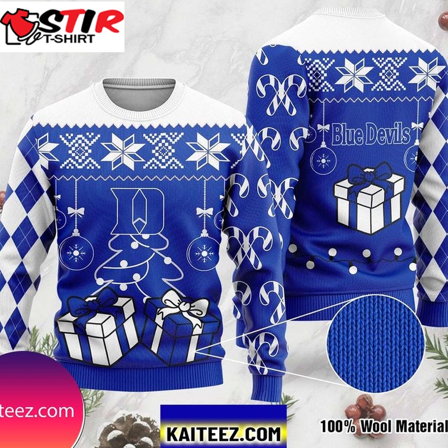 Duke Blue Devils Funny Christmas Holiday Xmas Party Ugly Sweater