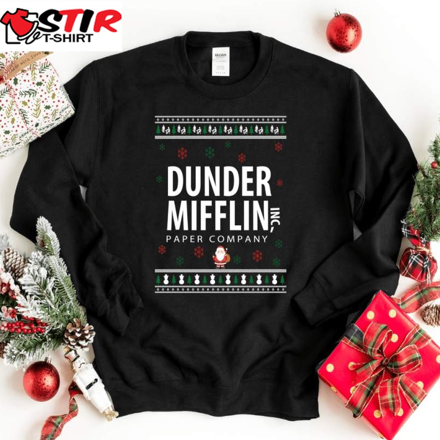 Dunder Mifflin Ugly Christmas Sweater, The Office Christmas Ugly Sweater, The Office Sweater, Christmas Sweater Sweatshirt   9
