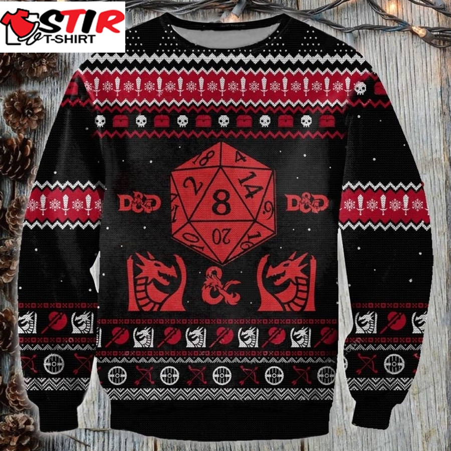 Dungeons &Amp; Dragons Ugly Christmas Sweater