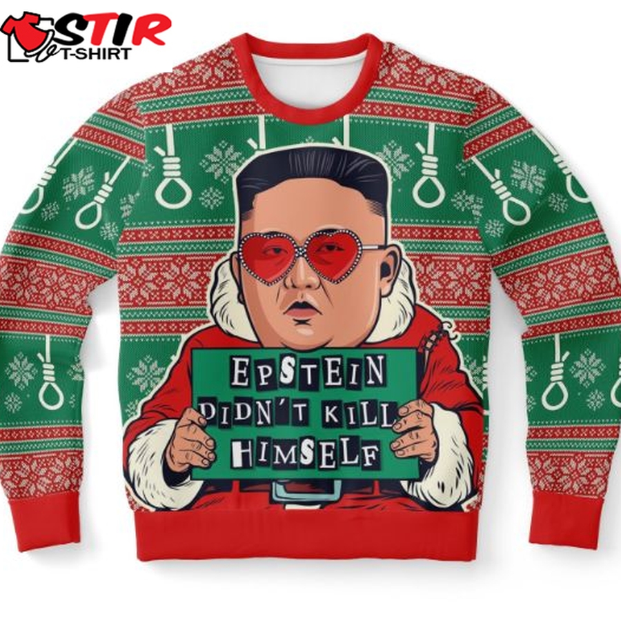 Epstein Didn&8217;T Kill Ugly Christmas Kim Jong Un Wool Knitted Sweater