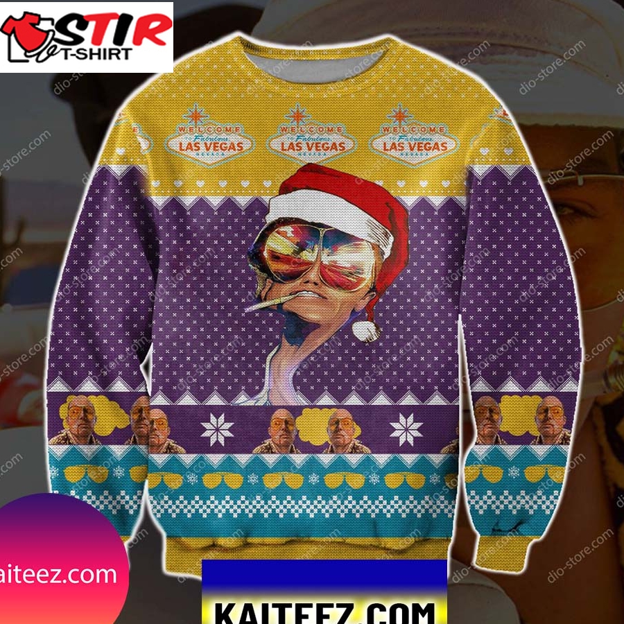 Fabulous Las Vegas 3D Print Christmas Ugly Sweater