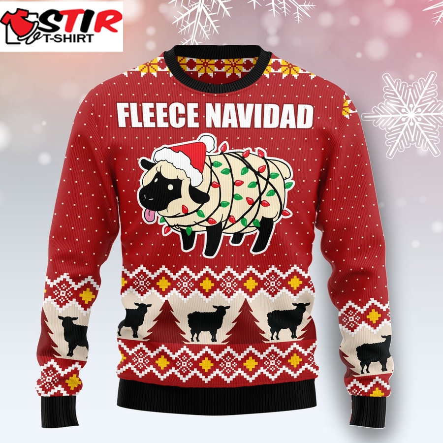 Fleece Navidad Ht081222 Ugly Christmas Sweater Unisex Womens & Mens, Couples Matching, Friends, Funny Family Ugly Christmas Holiday Sweater Gifts (Plus Size Available)   762