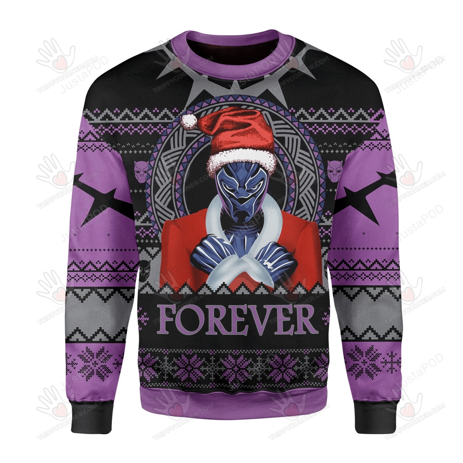 Forever Ugly Christmas Sweater, All Over Print Sweatshirt, Ugly Sweater, Ugly Sweater Christmas Gift   225