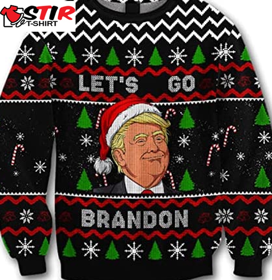 Funny Let&8217;S Go Brandon Trump Ugly Christmas Sweater 2021