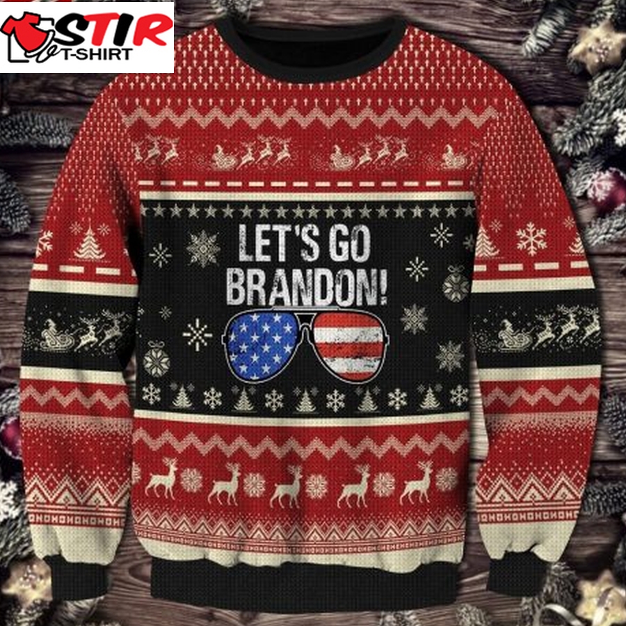 Funny Trend Lets Go Brandon Christmas Ugly Sweater