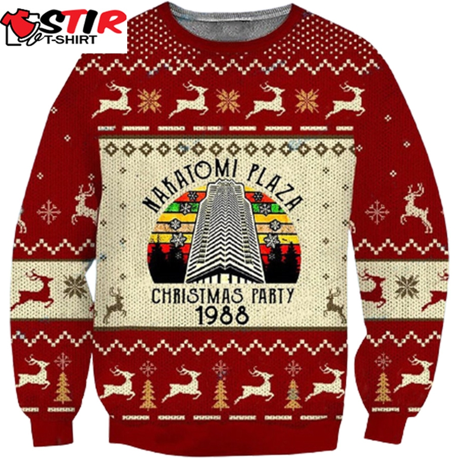 Funny Ugly Sweater Nakatomiii Plaza Christmas Party 1988