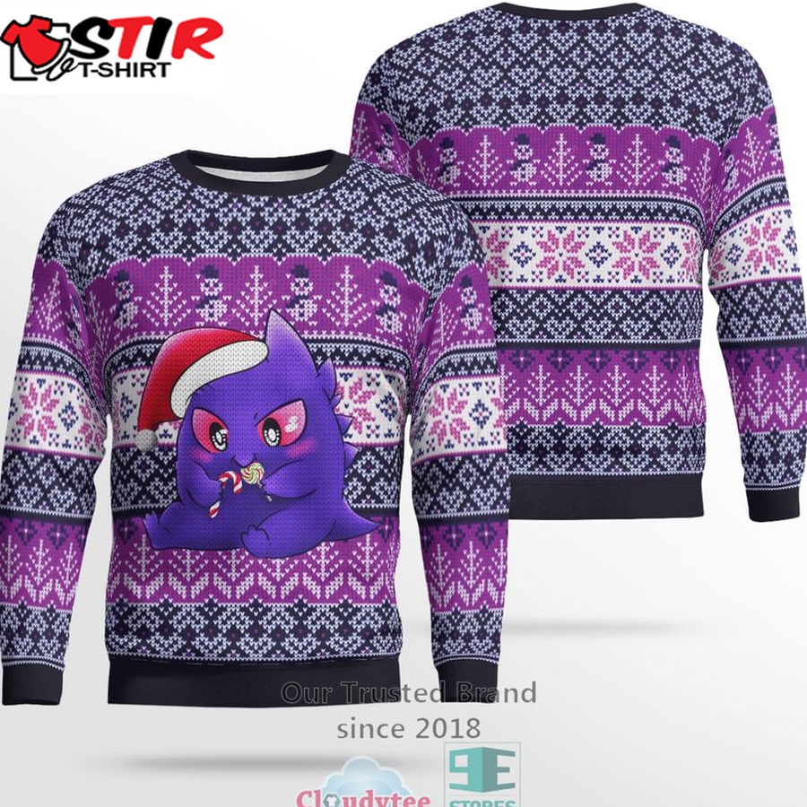 Gengar Christmas Sweatshirt, Sweater &8211; Limited Edition