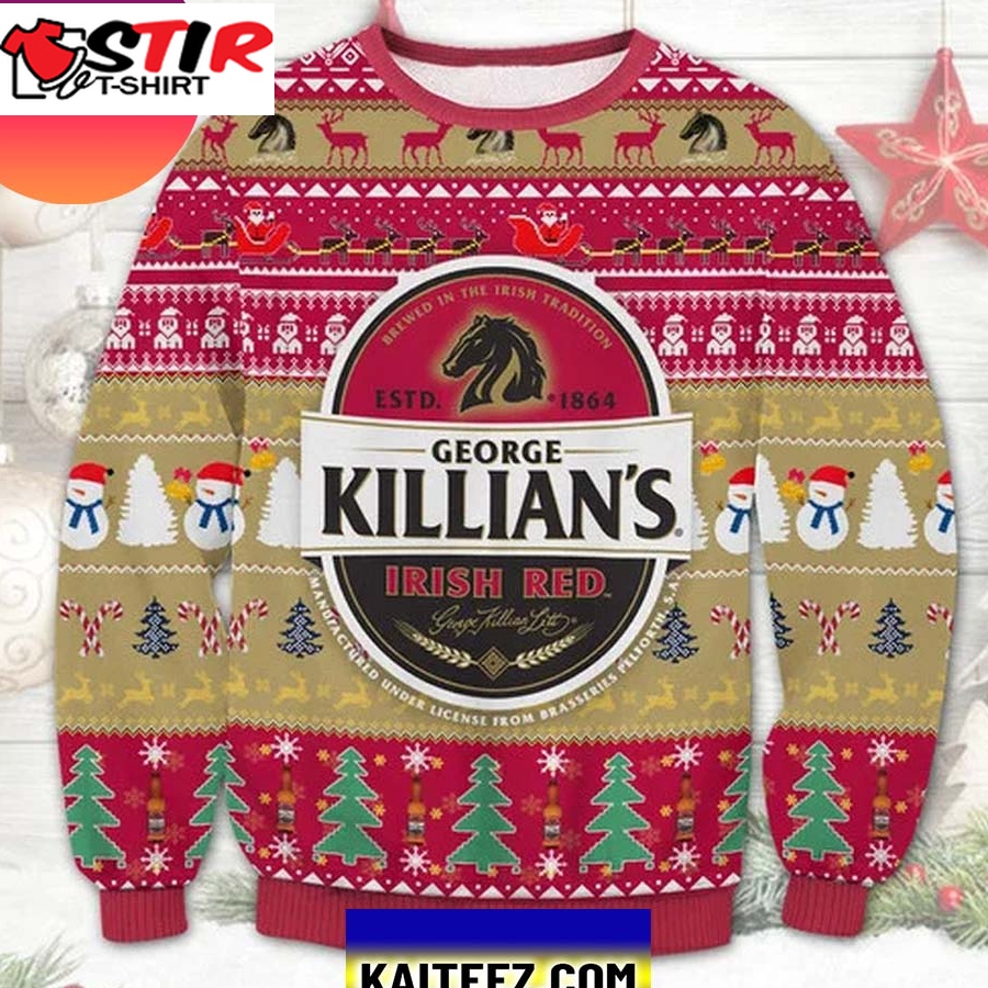 George Killian's Irish Red 3D Christmas Ugly Sweater