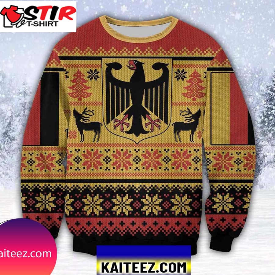 Germany 3D All Over Print Christmas Ugly Sweater