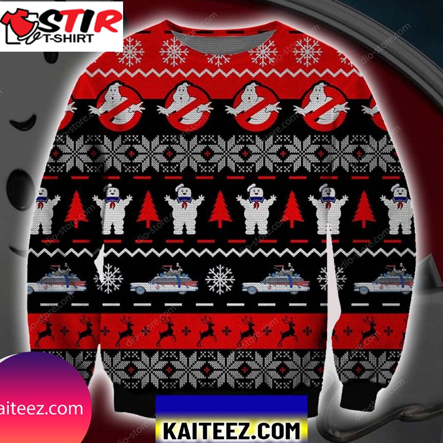 Ghostbusters Knitting Pattern 3D Print Christmas Ugly Sweater