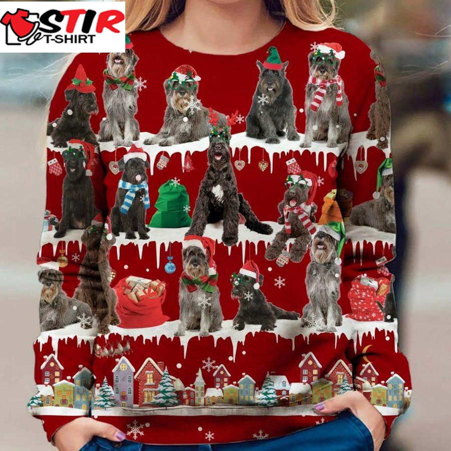 Giant Schnauzer   Snow Christmas   Premium Dog Christmas Ugly Sweatshirt, Dog Ugly Sweater   492