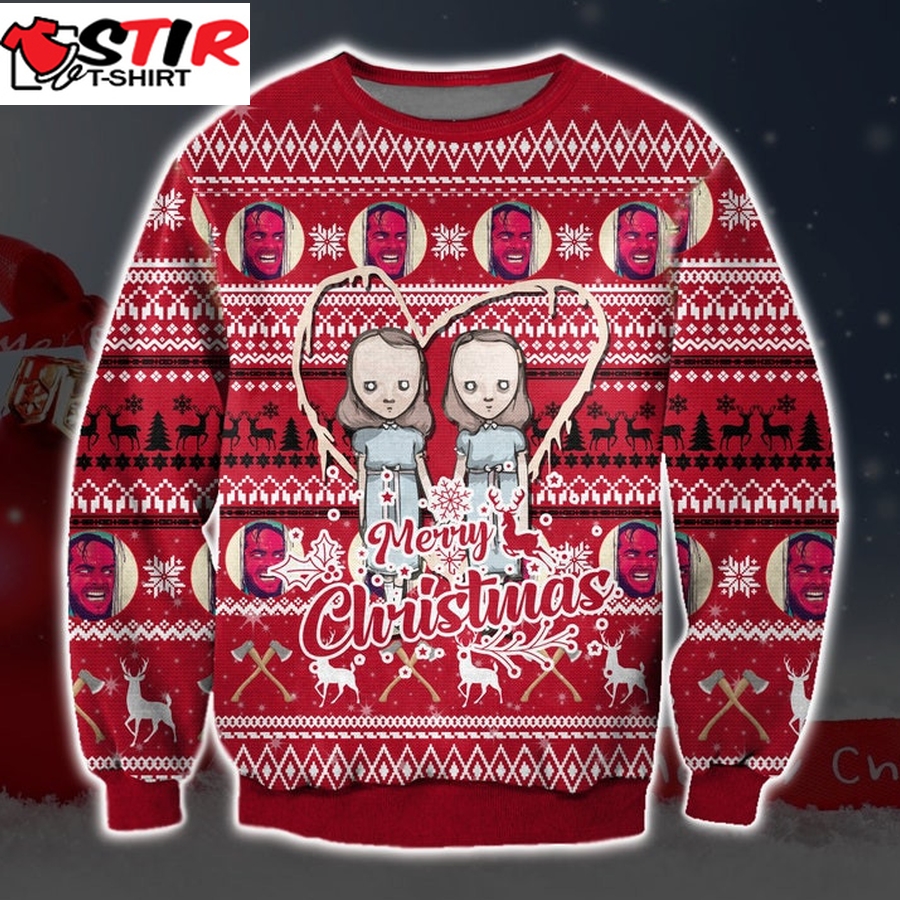 Grady Twins, Chucky Merry Christmas Ugly Sweatshirt, Christmas Ugly Sweater   230