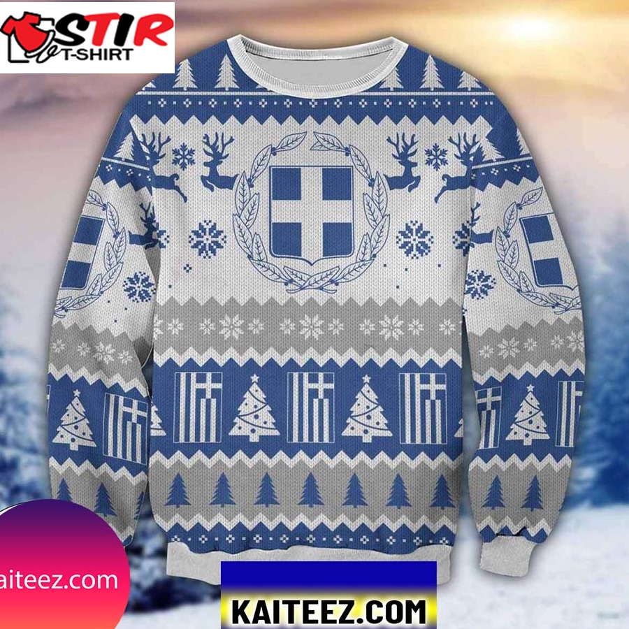 Greece 3D All Over Print Christmas Ugly Sweater