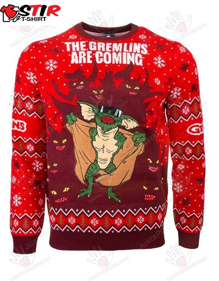 Gremlins The Gremlins Are Coming Ugly Christmas Sweater, All Over Ugly Sweater Christmas Gift   1025