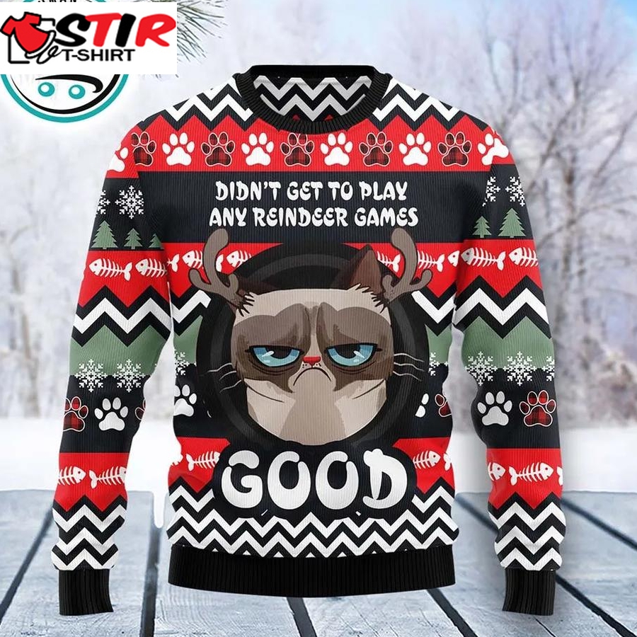 Grumpy Cat Good Ugly Christmas Sweater, Xmas Gifts For Men Women