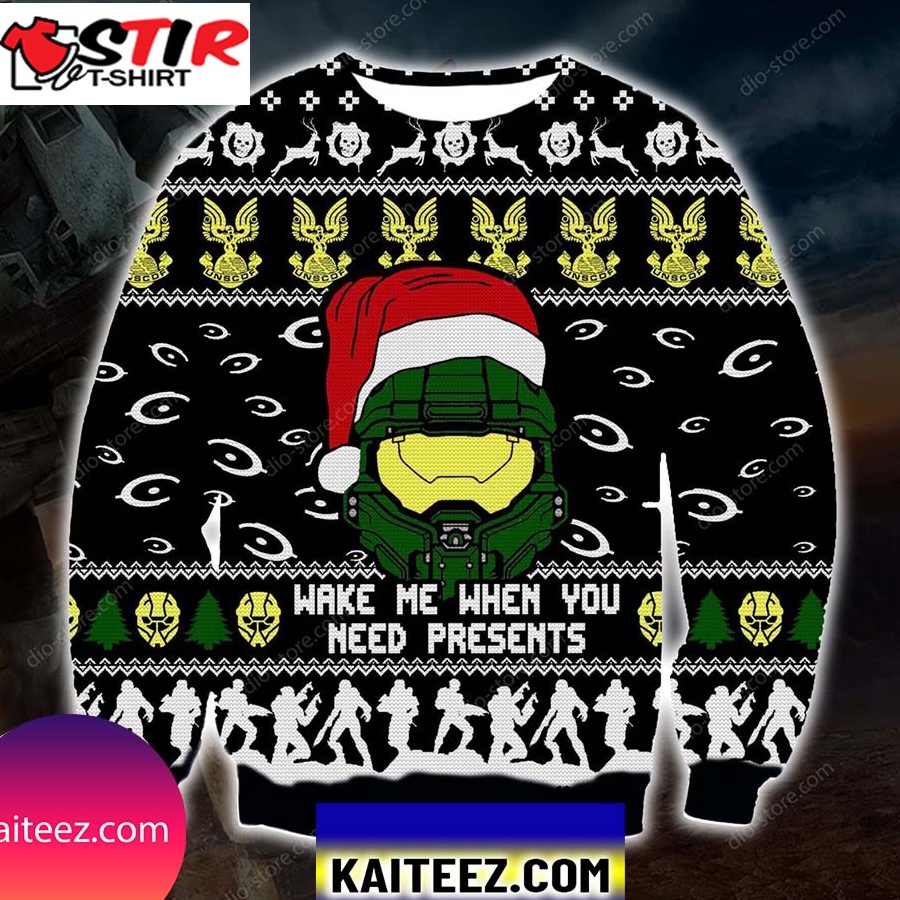 Halo Knitting Pattern 3D Print Christmas Ugly Sweater