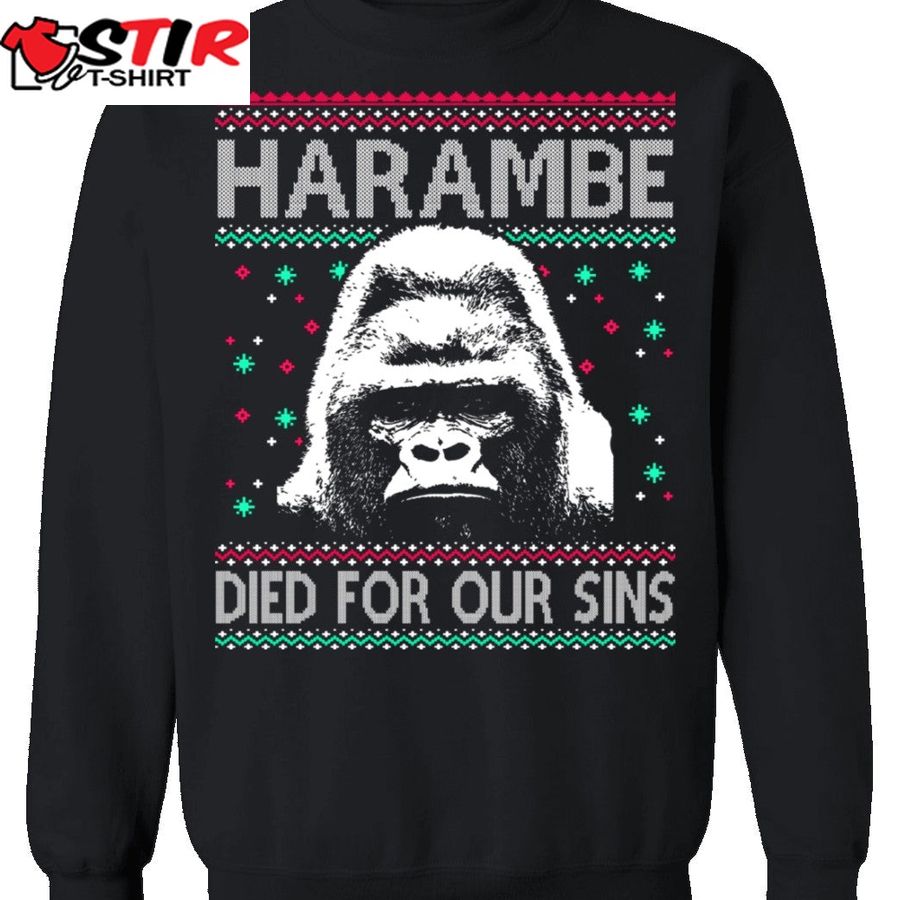Harambe Ugly Christmas Sweater   429