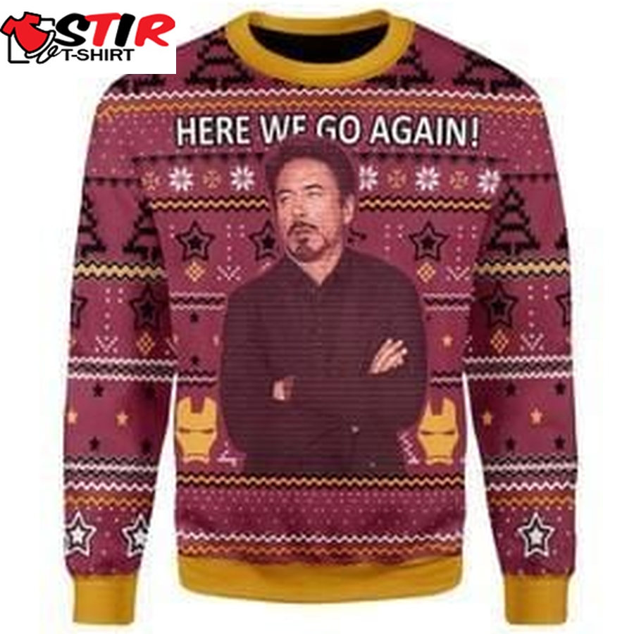 Here We Go Again Ugly Christmas Sweater