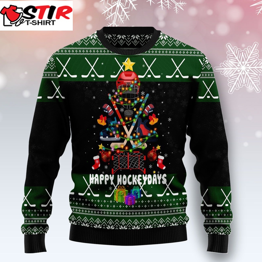 Hockey Christmas Ugly Sweater - StirTshirt