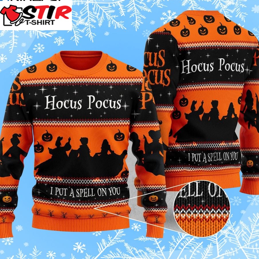 Hocus Pocus I Put A Spell On You Ugly Christmas Sweater Hocus