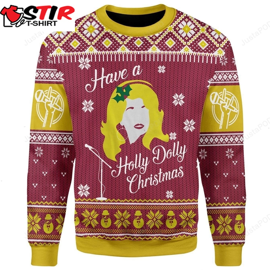 Holly Dolly Ugly Christmas Sweater For Fans