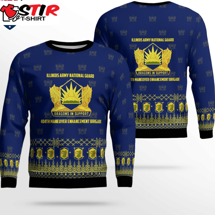 Hot 404Th Maneuver Enhancement Brigade Of Illinois Army National Guard Ver 2 3D Christmas Sweater