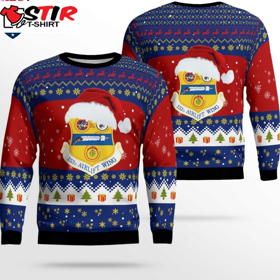 Hot Airlift Wing Wyoming Air National Guard 3D Christmas Sweater