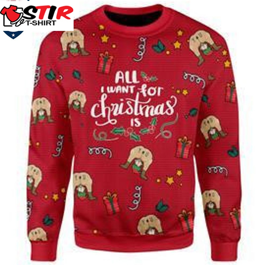Hot All I Want For Christmas Is You Ugly Christmas Sweater