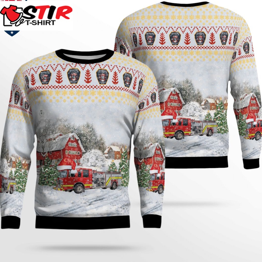 Hot Arkansas Beaver Lake Fire Department 3D Christmas Sweater