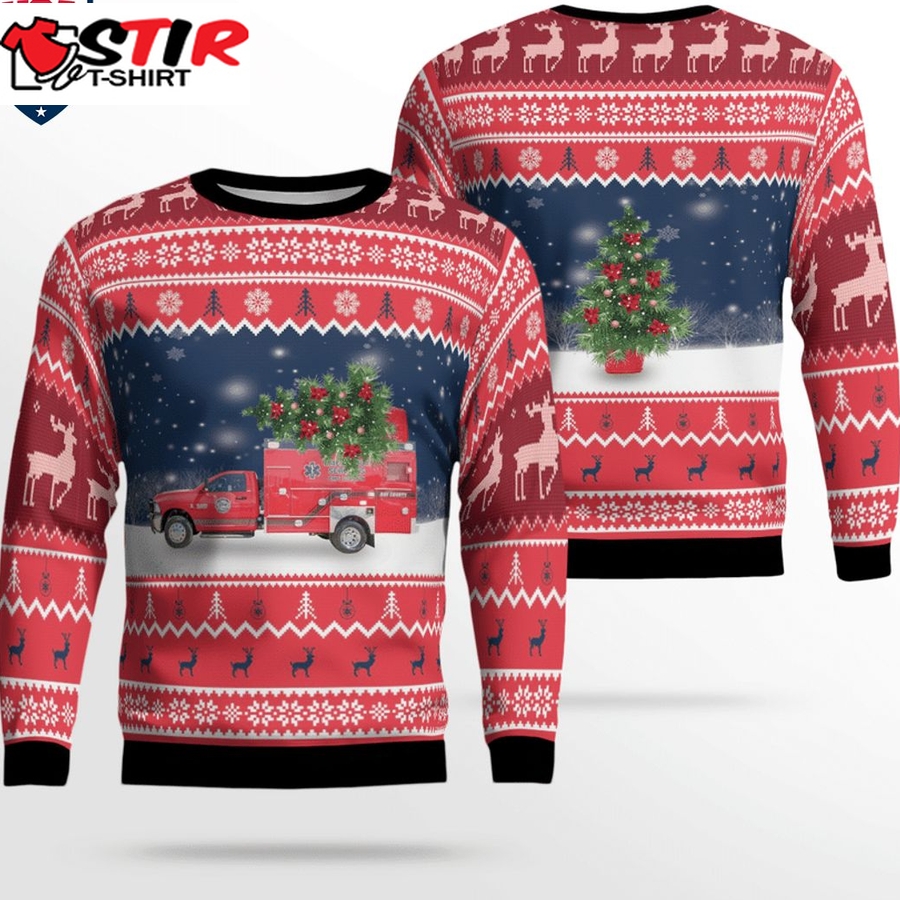 Hot Bay County Ems Ver 3 3D Christmas Sweater