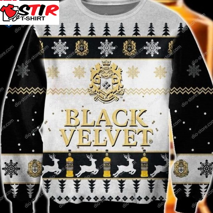 Hot Black Velvet Ugly Christmas Sweater