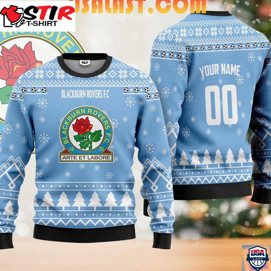 Hot Blackburn Rovers Fc Ugly Christmas Sweater Blue Version
