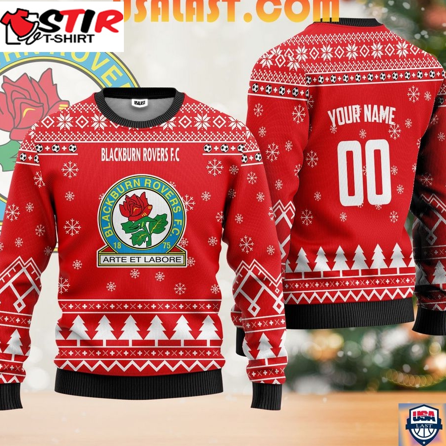 Hot Blackburn Rovers Fc Ugly Christmas Sweater Red Version